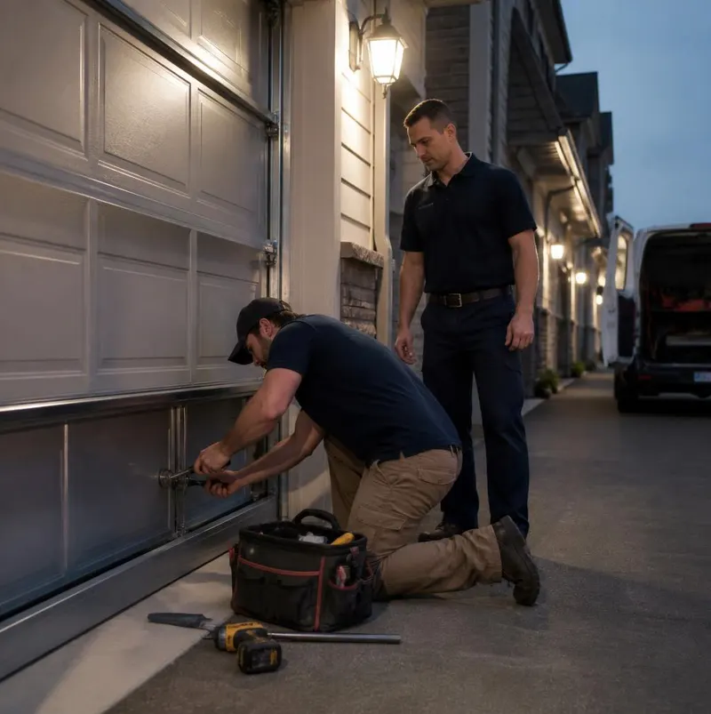 Off Track Door Repair in Sanford